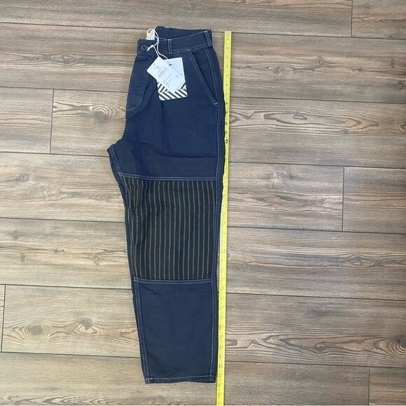 Sandrine Rose x Free People French Worker patch pants NWT Womens Sz 29 - Picture 11 of 15